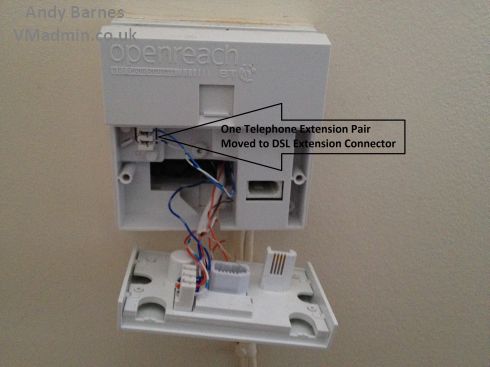 Moving BT Infinity DSL from Master Socket to Any Household ... bt home hub wiring diagram 