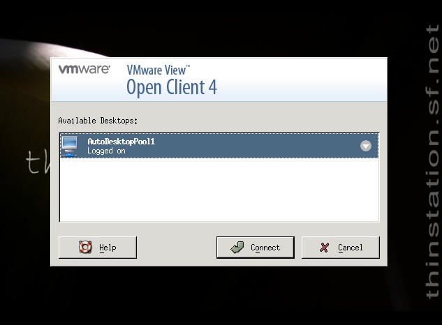 vmware horizon view client connection server